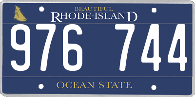 RI license plate 976744