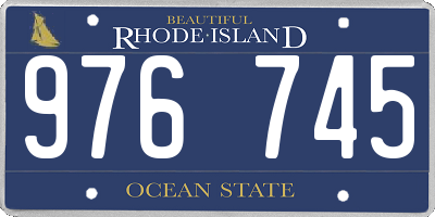 RI license plate 976745