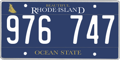 RI license plate 976747