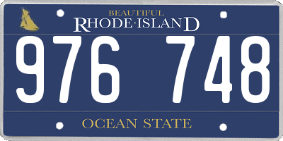 RI license plate 976748