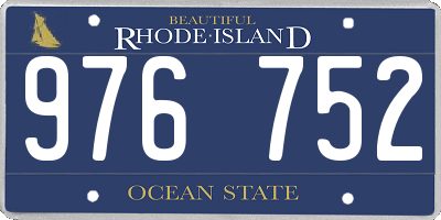 RI license plate 976752