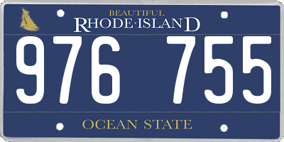 RI license plate 976755