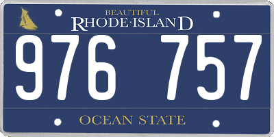 RI license plate 976757