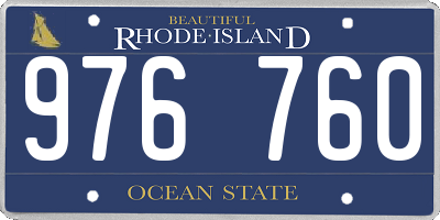 RI license plate 976760