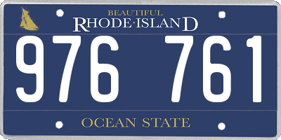 RI license plate 976761