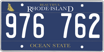 RI license plate 976762