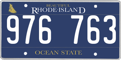 RI license plate 976763