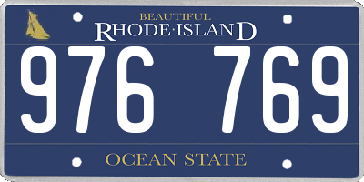 RI license plate 976769