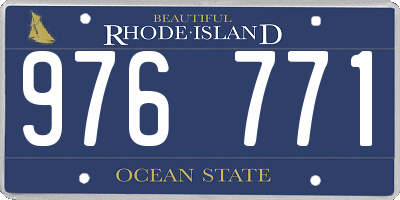 RI license plate 976771