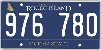 RI license plate 976780