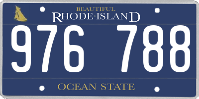 RI license plate 976788
