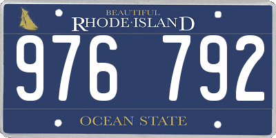 RI license plate 976792