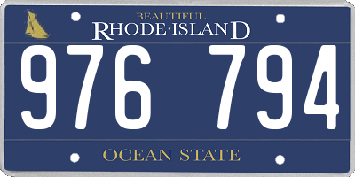 RI license plate 976794