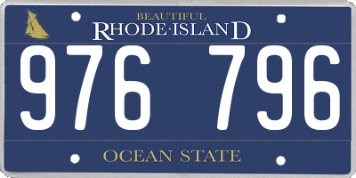RI license plate 976796