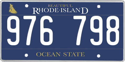 RI license plate 976798