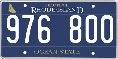 RI license plate 976800