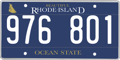 RI license plate 976801