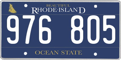 RI license plate 976805