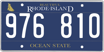 RI license plate 976810