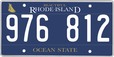 RI license plate 976812