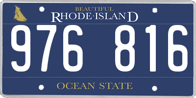 RI license plate 976816