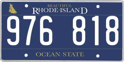 RI license plate 976818