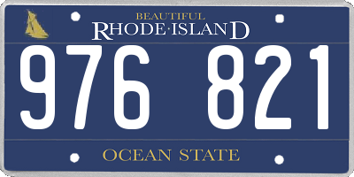 RI license plate 976821