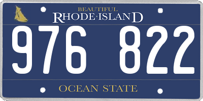 RI license plate 976822