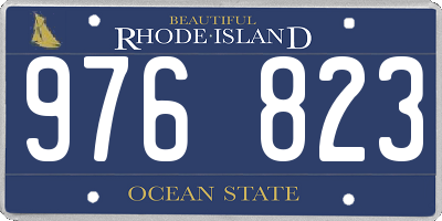 RI license plate 976823