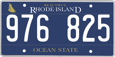 RI license plate 976825