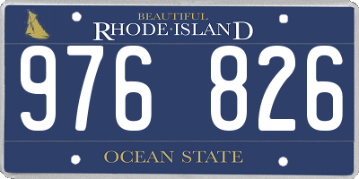 RI license plate 976826
