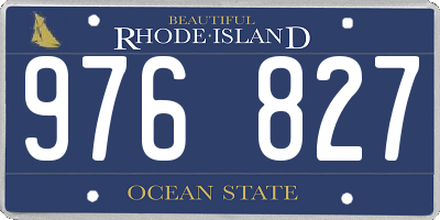 RI license plate 976827