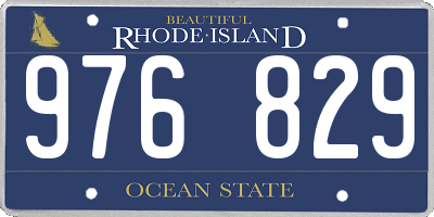 RI license plate 976829