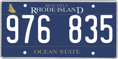 RI license plate 976835
