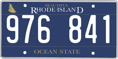 RI license plate 976841