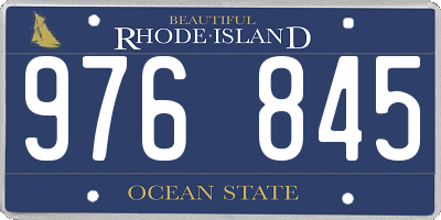 RI license plate 976845