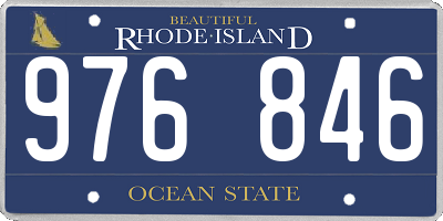 RI license plate 976846
