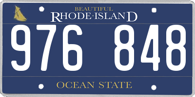 RI license plate 976848