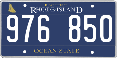 RI license plate 976850