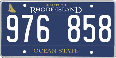 RI license plate 976858