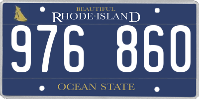 RI license plate 976860