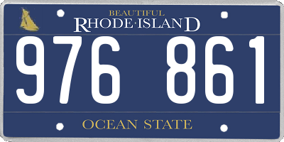 RI license plate 976861