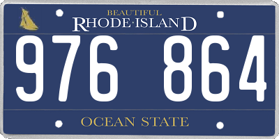 RI license plate 976864