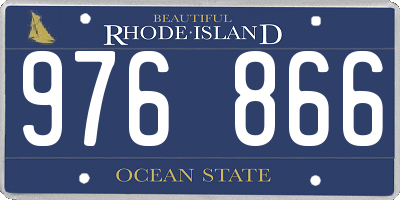 RI license plate 976866