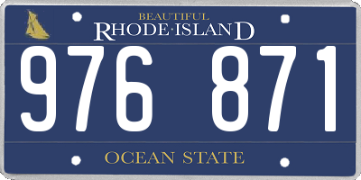 RI license plate 976871