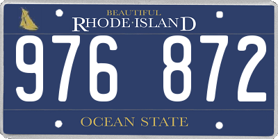 RI license plate 976872