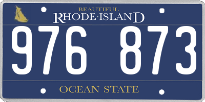 RI license plate 976873