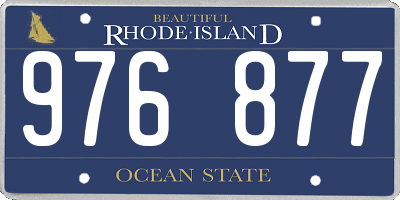 RI license plate 976877