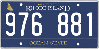 RI license plate 976881