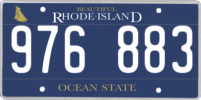 RI license plate 976883